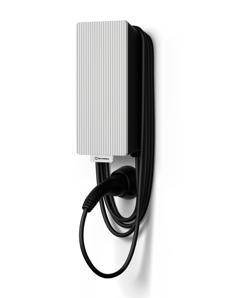 TeltoCharge EVC2 · tethered with White front plate
